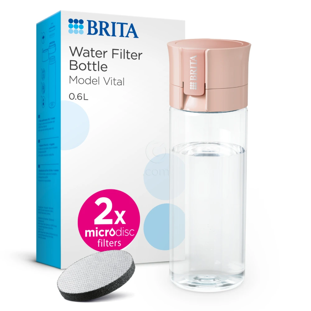 Brita Fill&Go Vital, flaška za vodo - marelica (0,6 l)